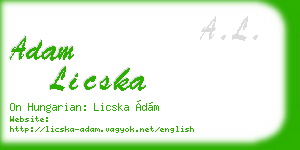adam licska business card